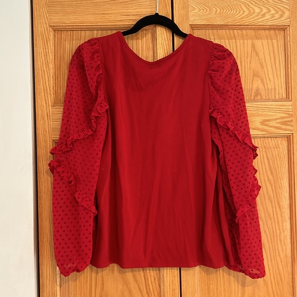 LOFT Cherry red blouse! - Picture 5 of 5